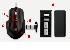 MICROSOFT SIDEWINDER MOUSE,  �ERNO - �ERVEN� (BLACK - RED),  LCD,  USB