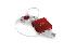 SWEEX STAR US032 �ERVEN� (ROSY RED),  4 PORT,  NAV�JE�KA KABELU,  USB2.0