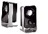 LOGITECH LS11 �ERNO - ST��BRN�,  SYST�M 2.0,  RMS 2X SATELITY 1, 5W,  DR�TOV� D�LKOV� OVL�D�N� S V�S