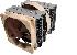 NOCTUA CHLADI CPU NH - D14, SOCKET 775/ 1366/ AM2/ AM3, 2X VENTILTOR NF - P14 & NOCTUA NF - P12, VORTEX - CONTROL NOTCHES, 19 DB(A)