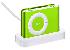 APPLE IPOD SHUFFLE 4TH ZELEN� (GREEN),  1GB,  MP3/ AAC/ AIFF P�EHR�VA�,  USB2.0