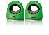 SWEEX SP136 ZELEN� (GRASSY GREEN)  - 2.0 SYSTEM 100W (R.M.S. 2X1W) PRO NOTEBOOKY,  DATA I NAP�JEN� P